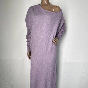 Free People Women’s Knit One-Shoulder Maxi Dress – Lavender